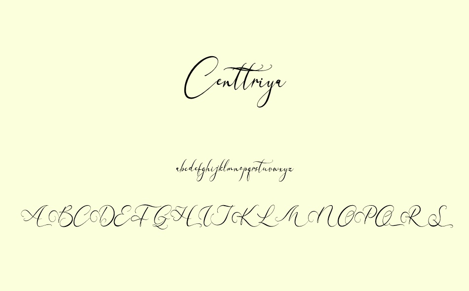 Centtriya font