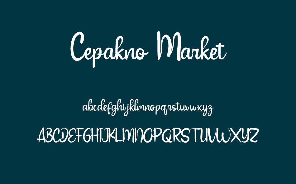 Cepakno Market font