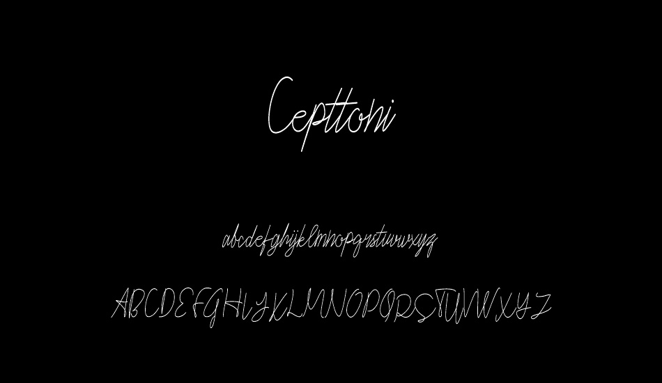 Cepttoni font