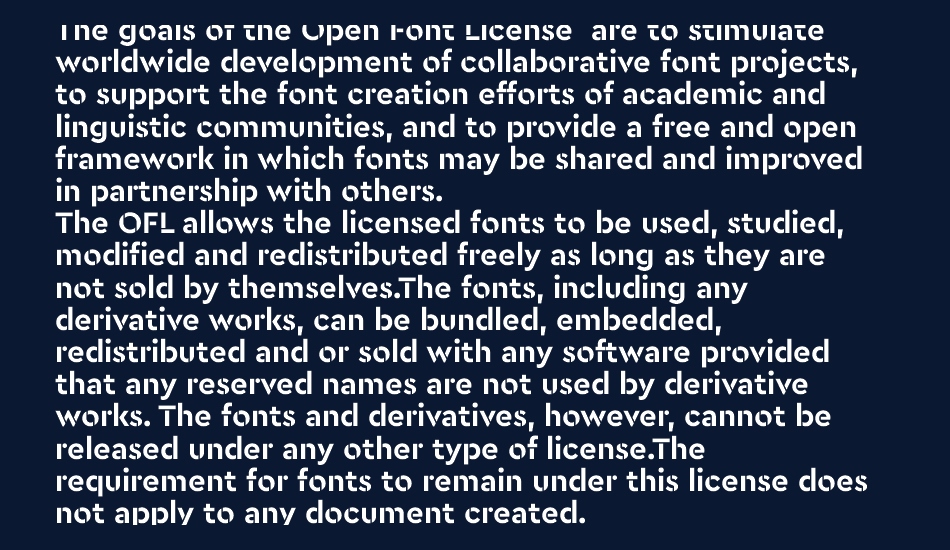 Cera Stencil font 1