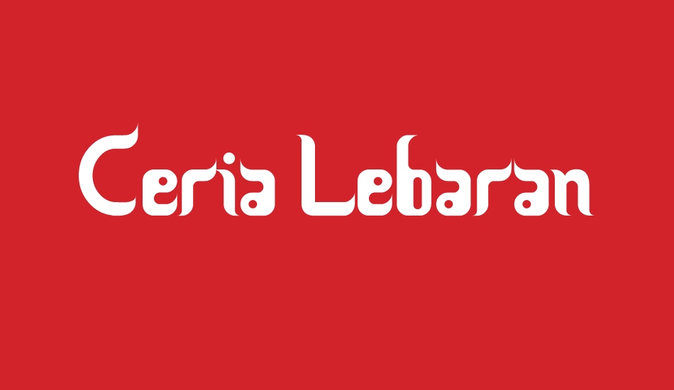 Ceria Lebaran font big