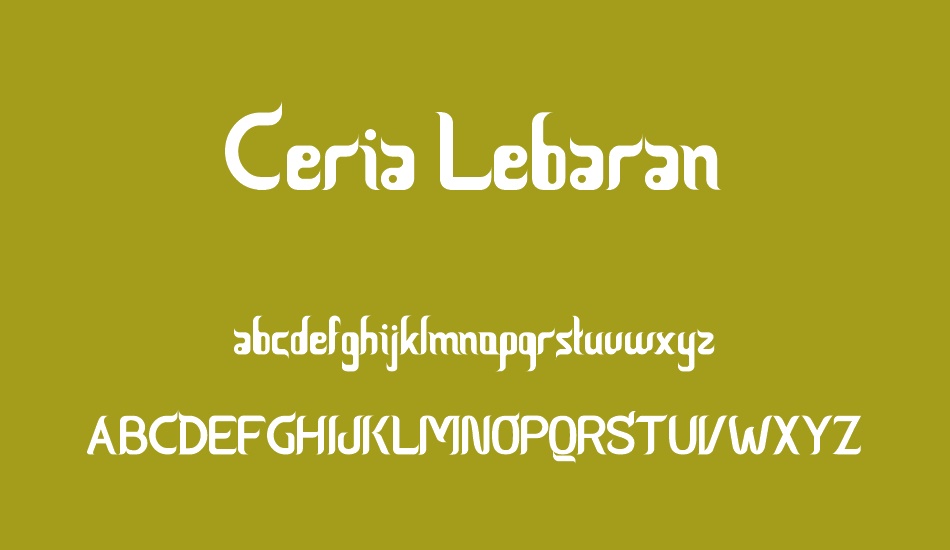 Ceria Lebaran font