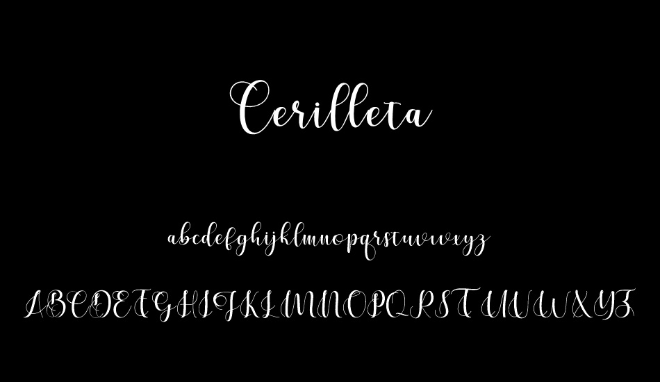 Cerilleta font