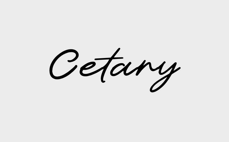 Cetary font big