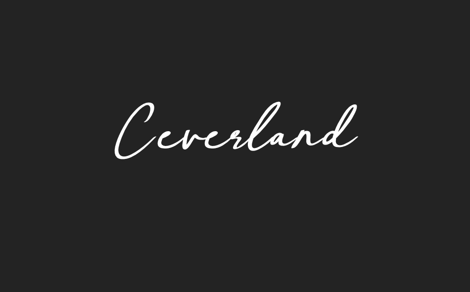 Ceverland font big