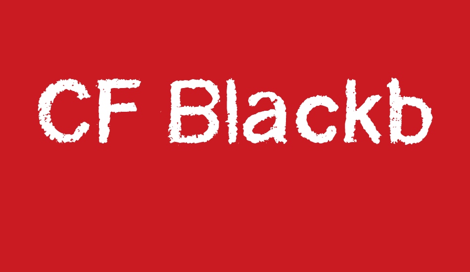 CF Blackboard Personal font big