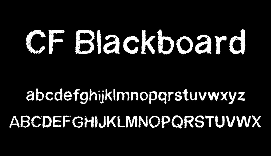 CF Blackboard Personal font