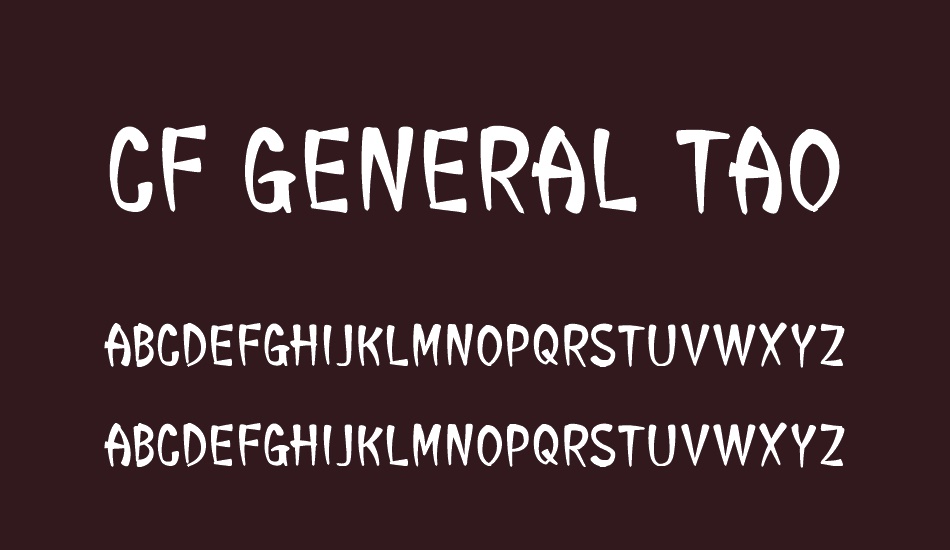 CF General Tao font