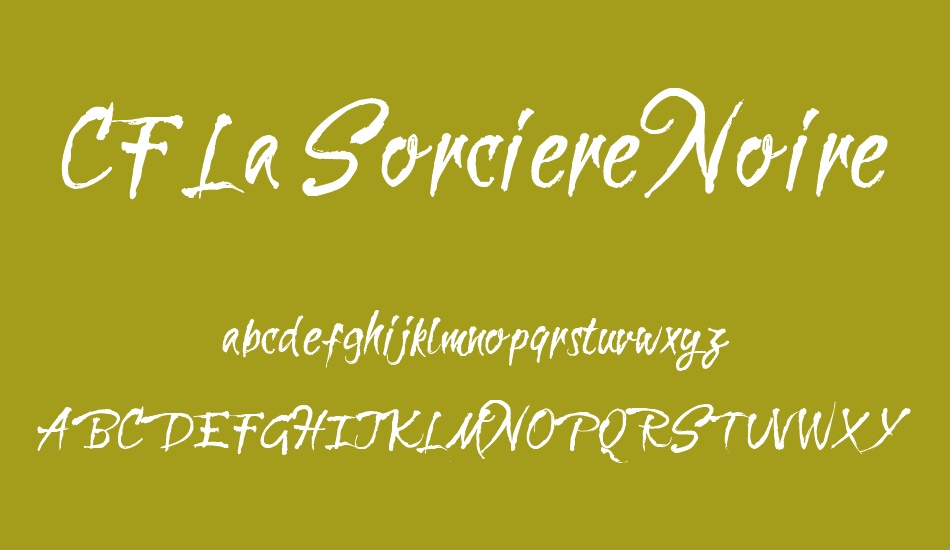 CF La Sorciere Noire font