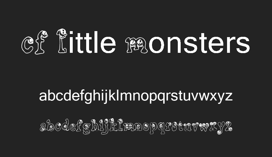 CF Little Monsters font