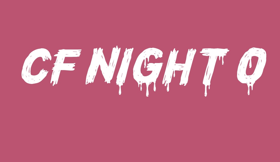 CF Night of Terror PERSONAL font big