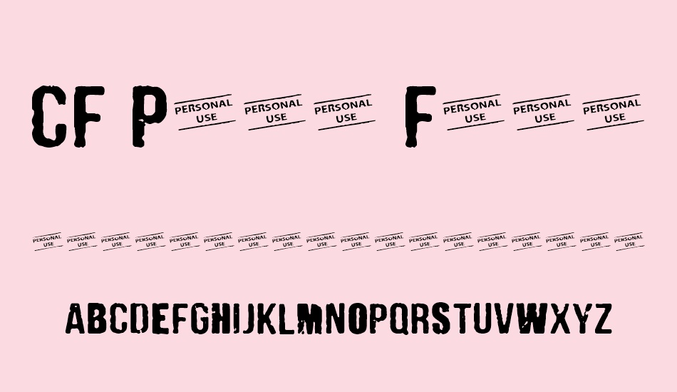 cf-punk-fashion-personal font