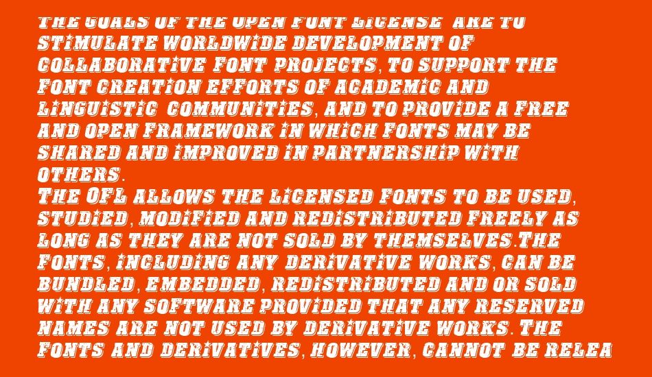 CF Revolution font 1