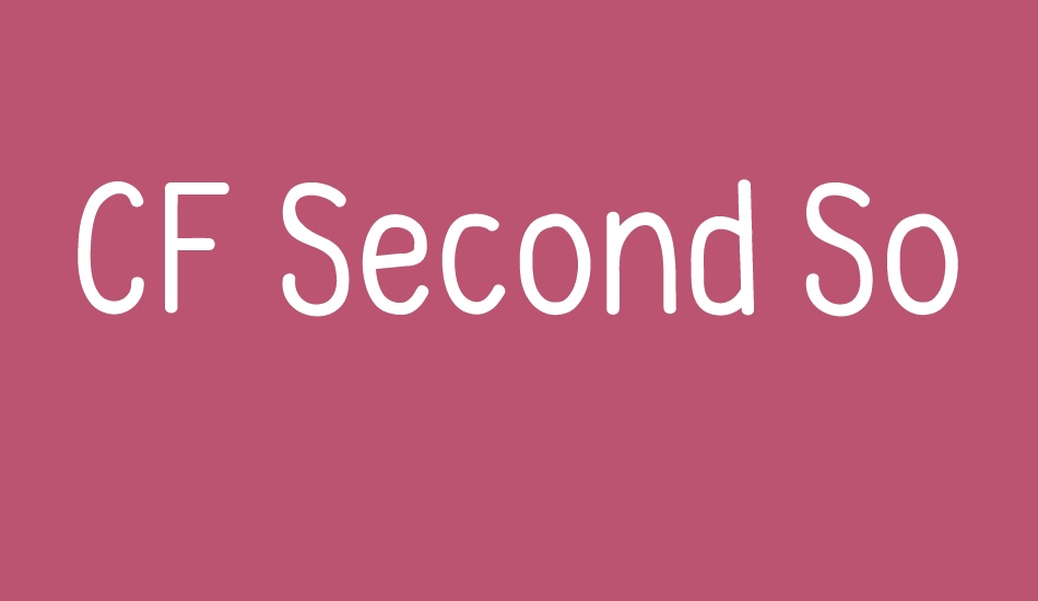 CF Second Son PERSONAL font big