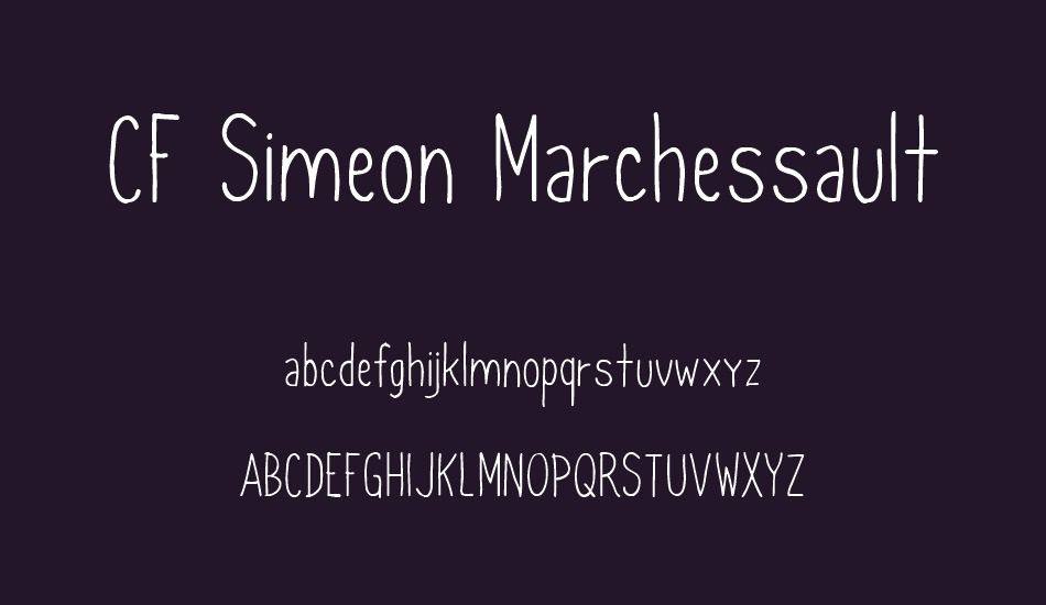 CF Simeon Marchessault font