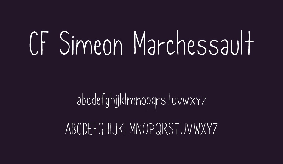 CF Simeon Marchessault font