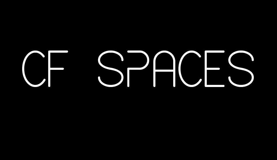 CF Spaceship font big