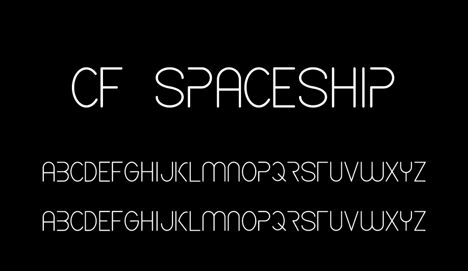 CF Spaceship font