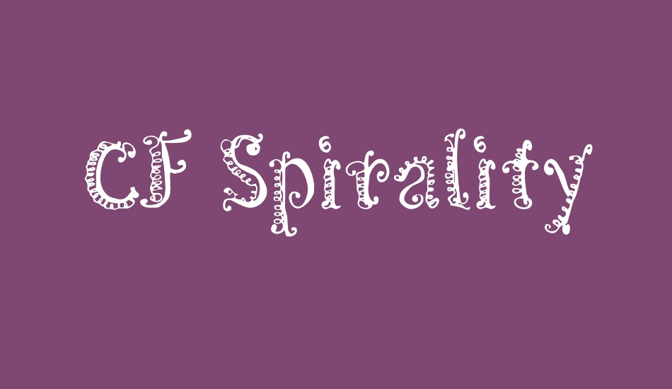 CF Spirality font big