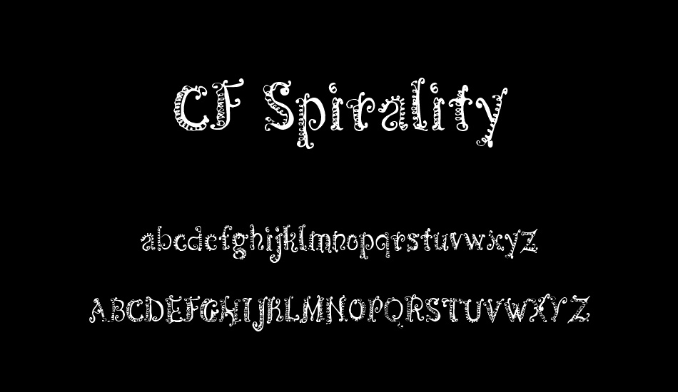 CF Spirality font
