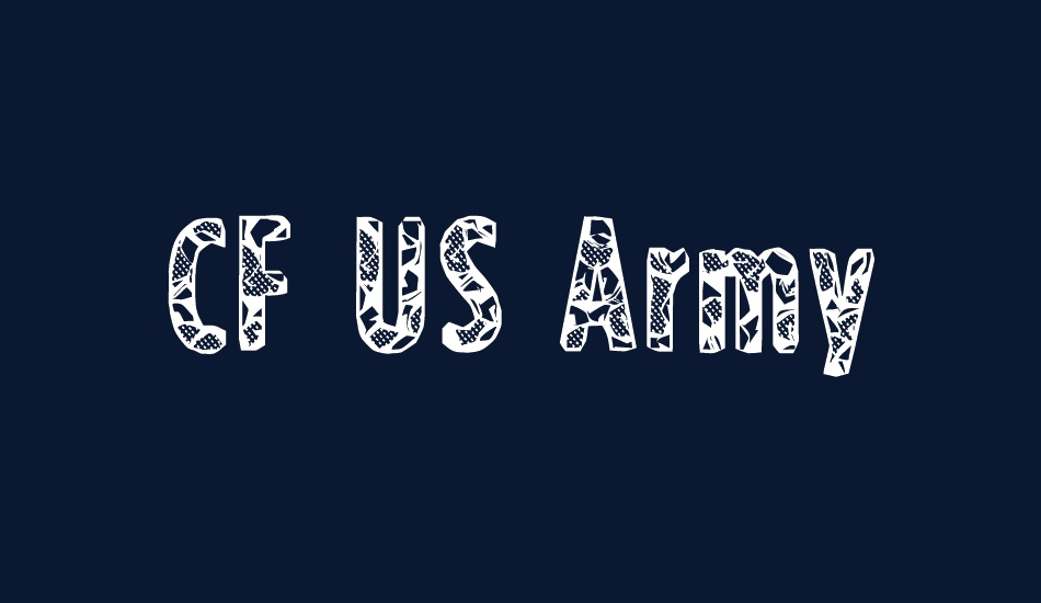 CF US Army font big