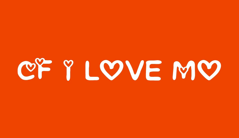 CF I love Montreal font big