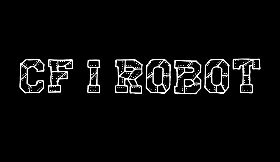 CF I Robot font big