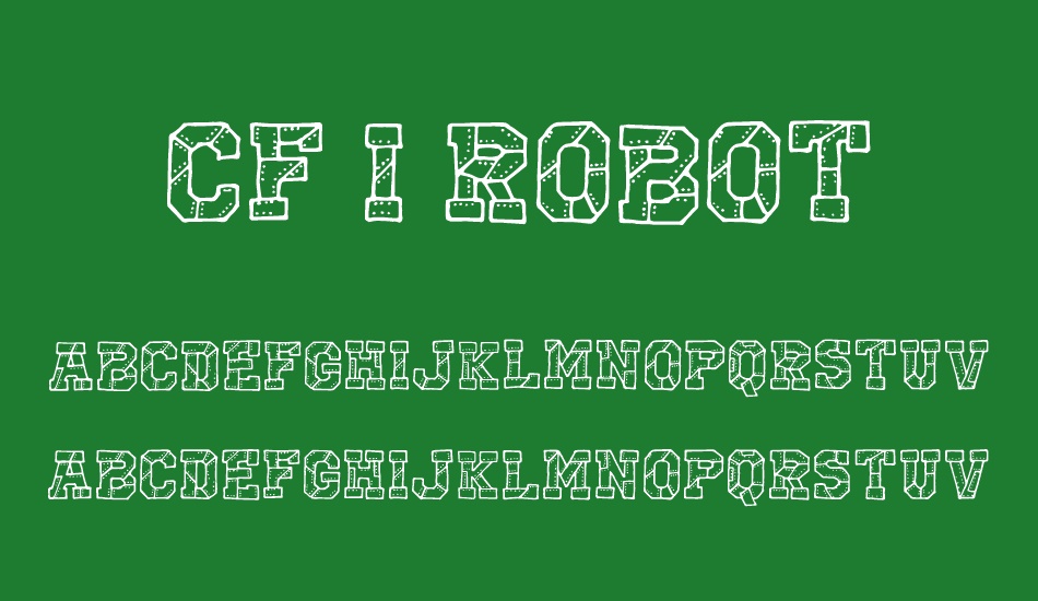 CF I Robot font