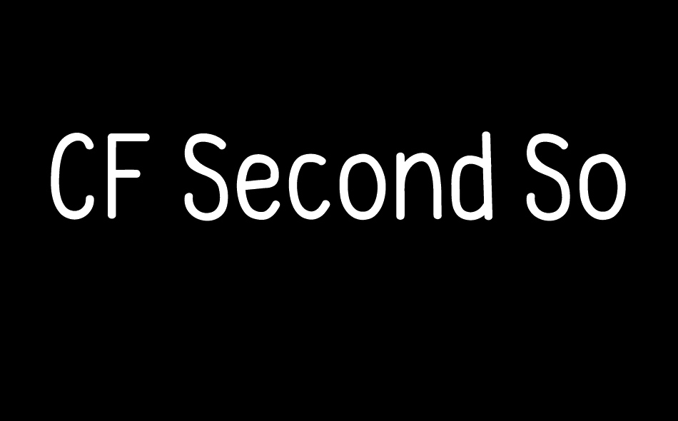 CF Second Son School font big