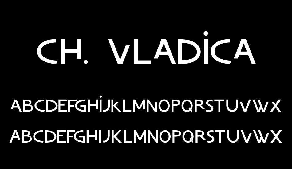 Ch. Vladica font