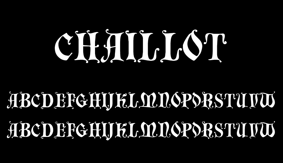 Chaillot font