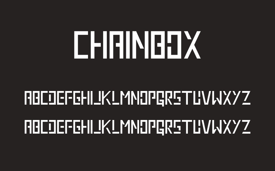 Chainbox font