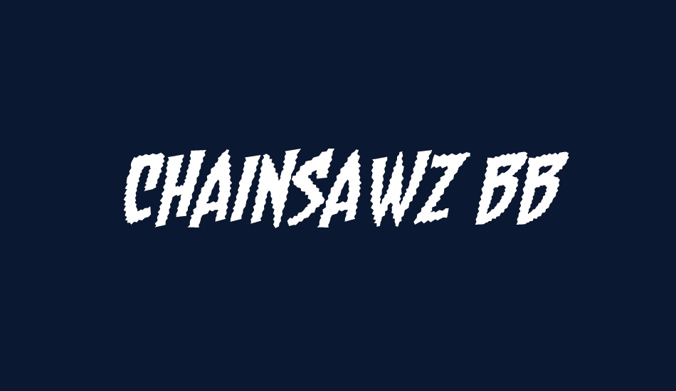 Chainsawz BB font big