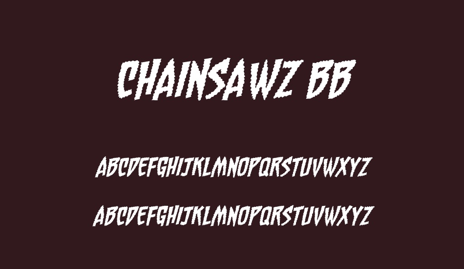 Chainsawz BB font