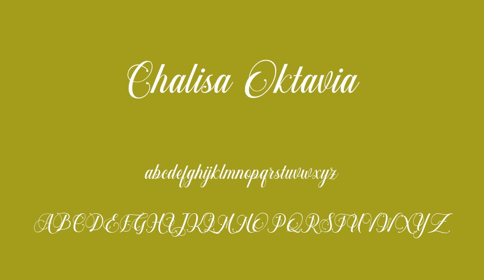 Chalisa Oktavia font