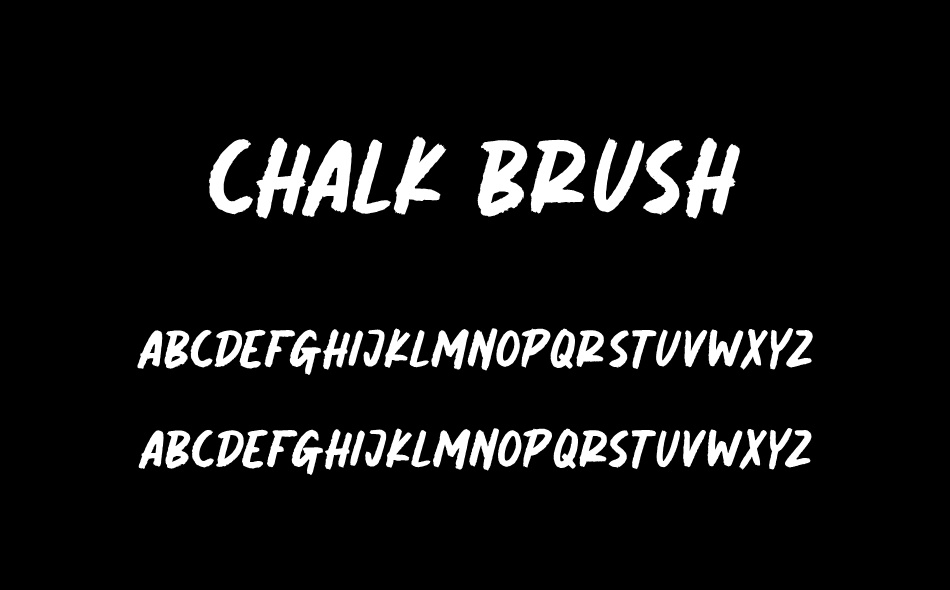 Chalk Brush font