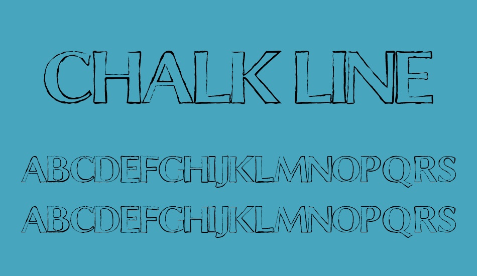 chalk line font