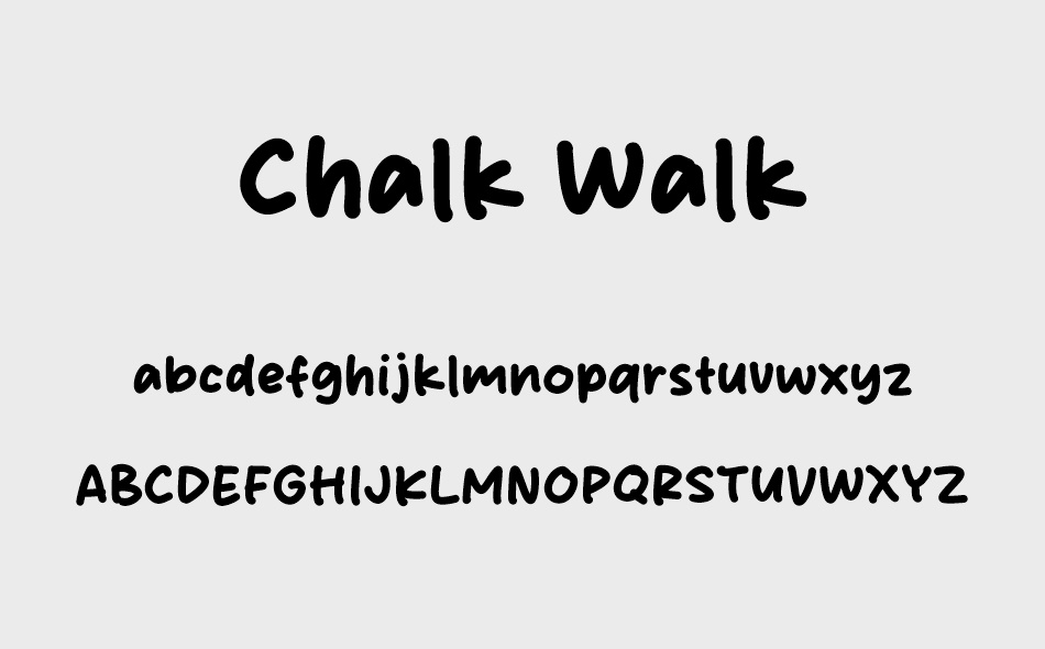 Chalk Walk font