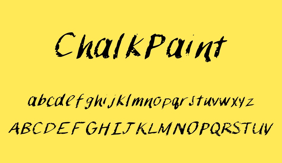 Chalk Paint free font