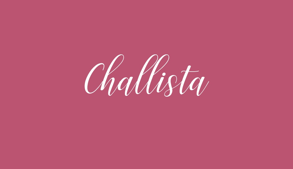 Challista font big