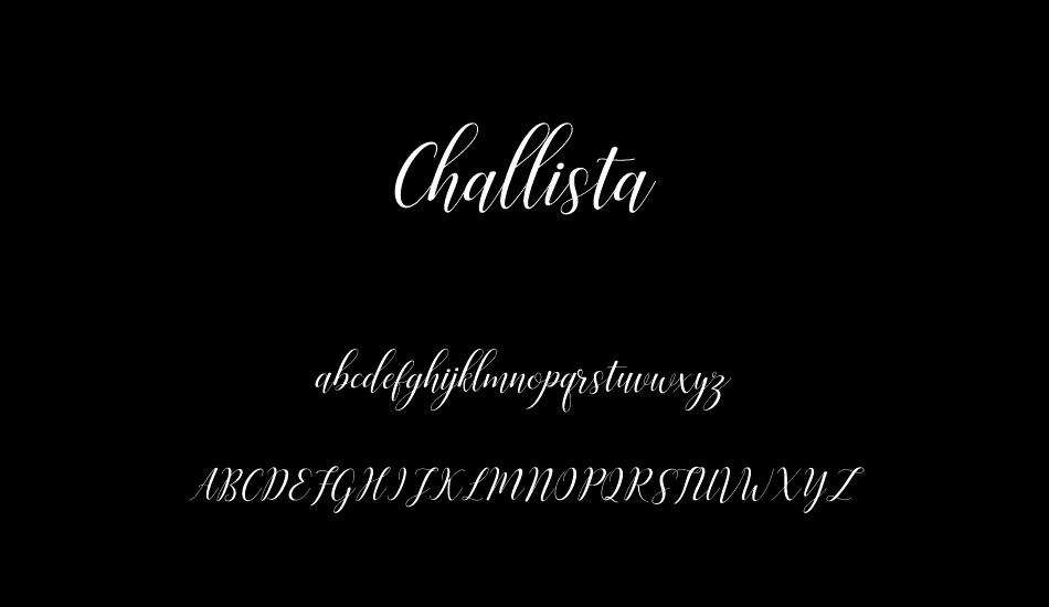 Challista font