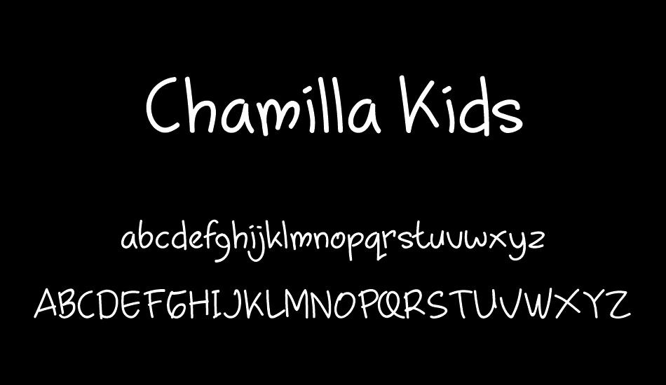 Chamilla Kids font