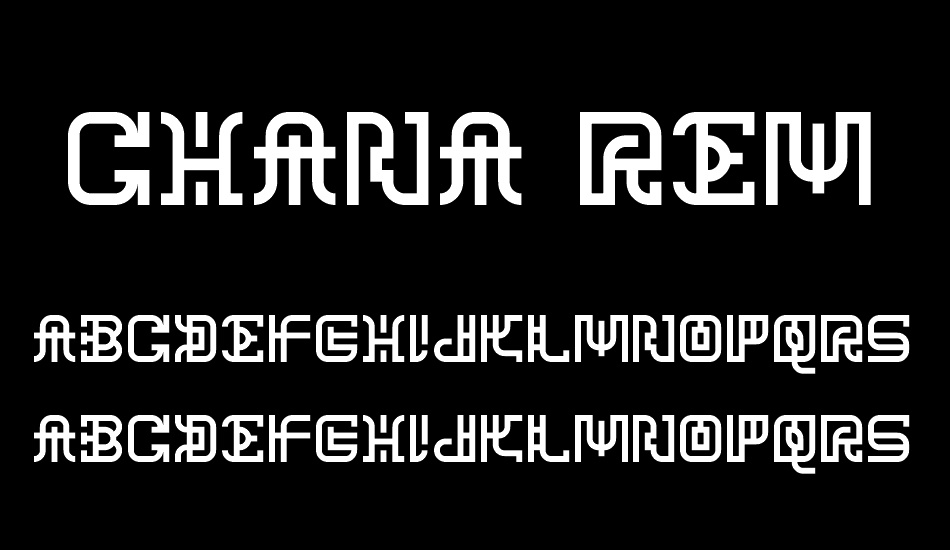 Chana Remedy font