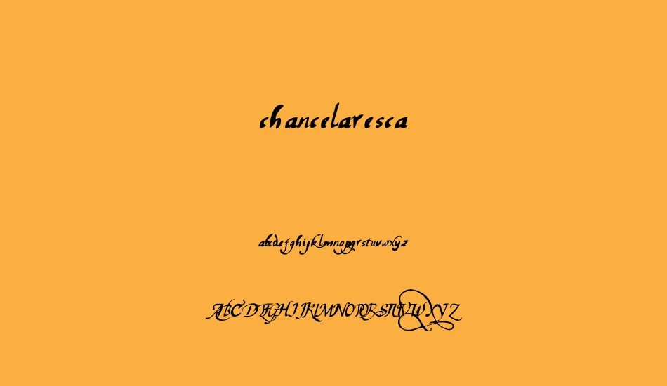 chancelaresca font