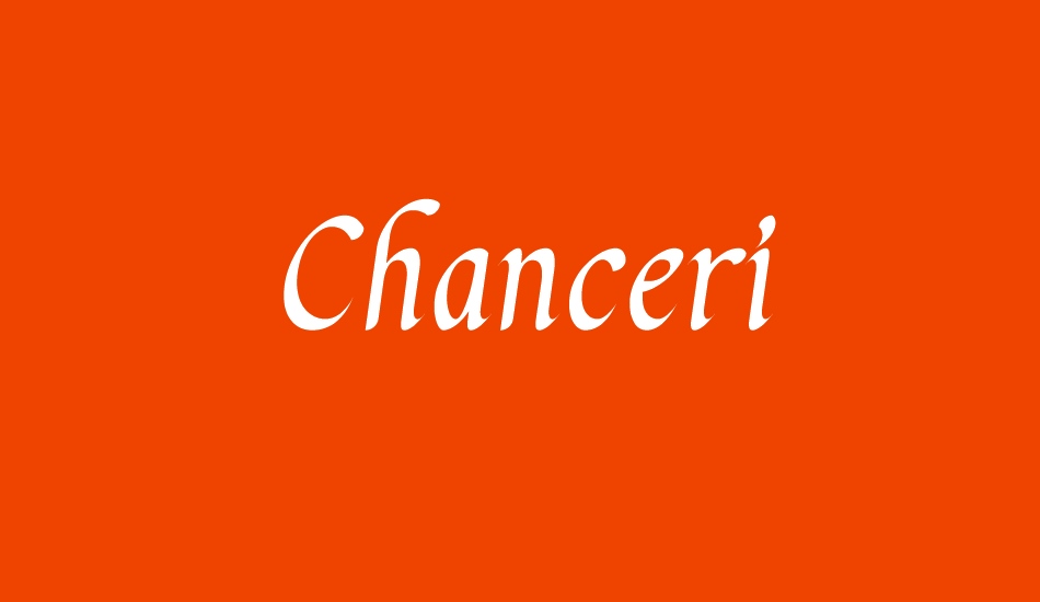 Chanceri font big