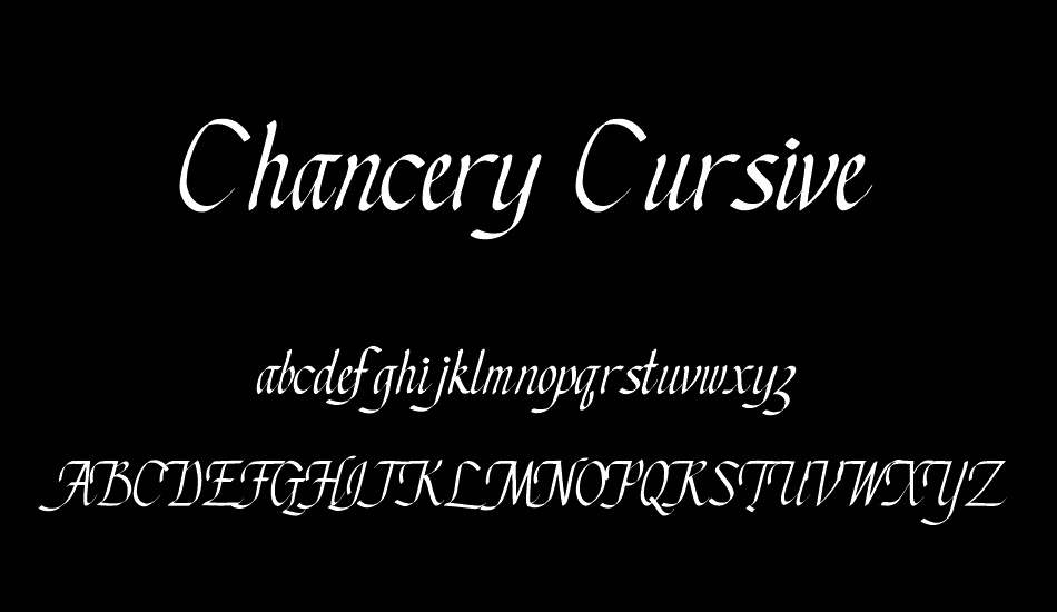Chancery Cursive font