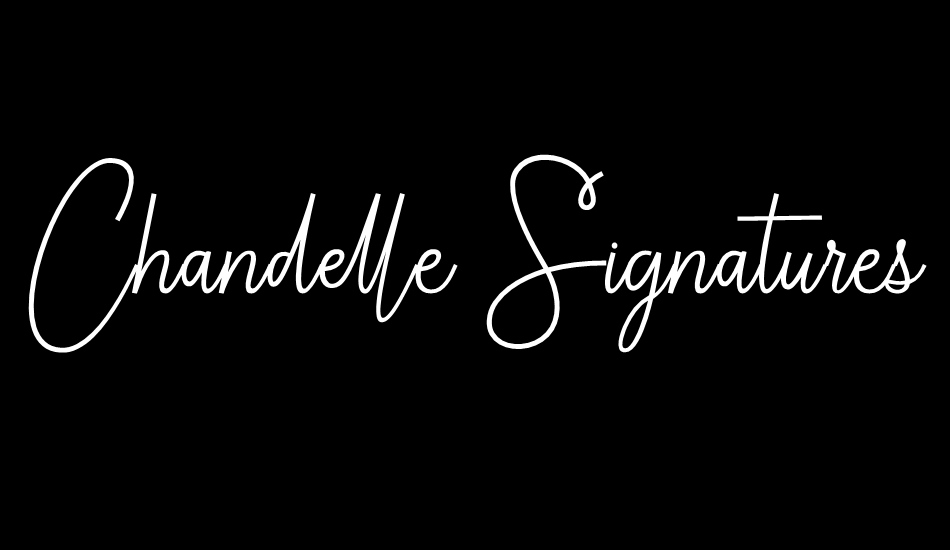 Chandelle Signatures Script font big
