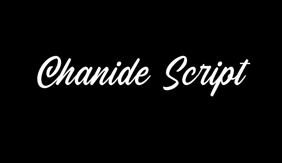 Chanide Script DEMO font big