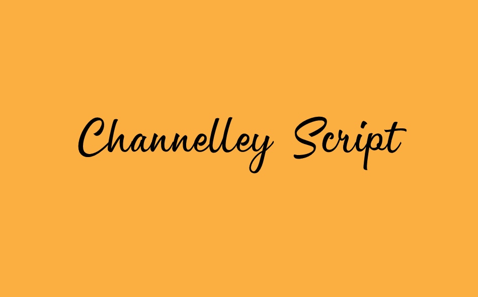 Channelley Script font big