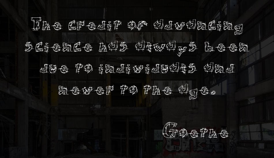 Chaotic Circuit font text
